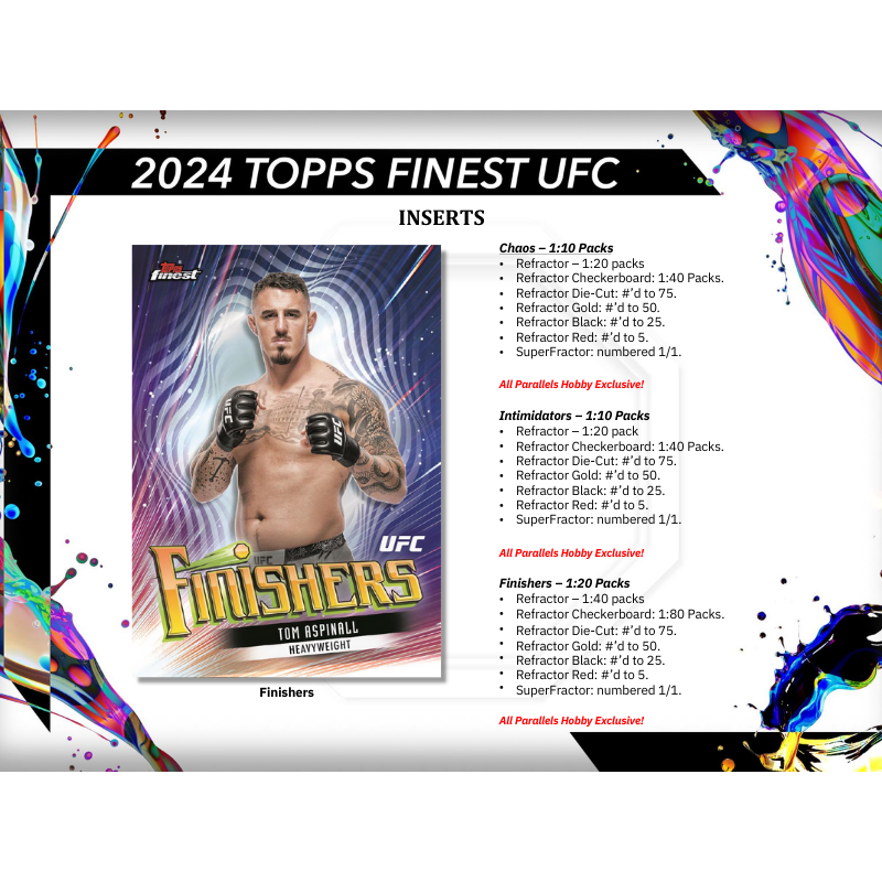2024 Topps UFC Finest Hobby Box