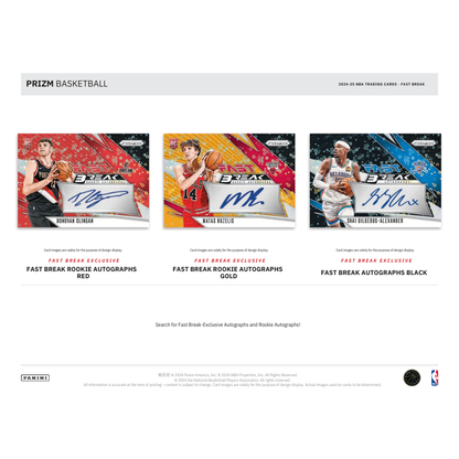 2024/25 Panini Prizm Basketball Fast Break 20 Box Case