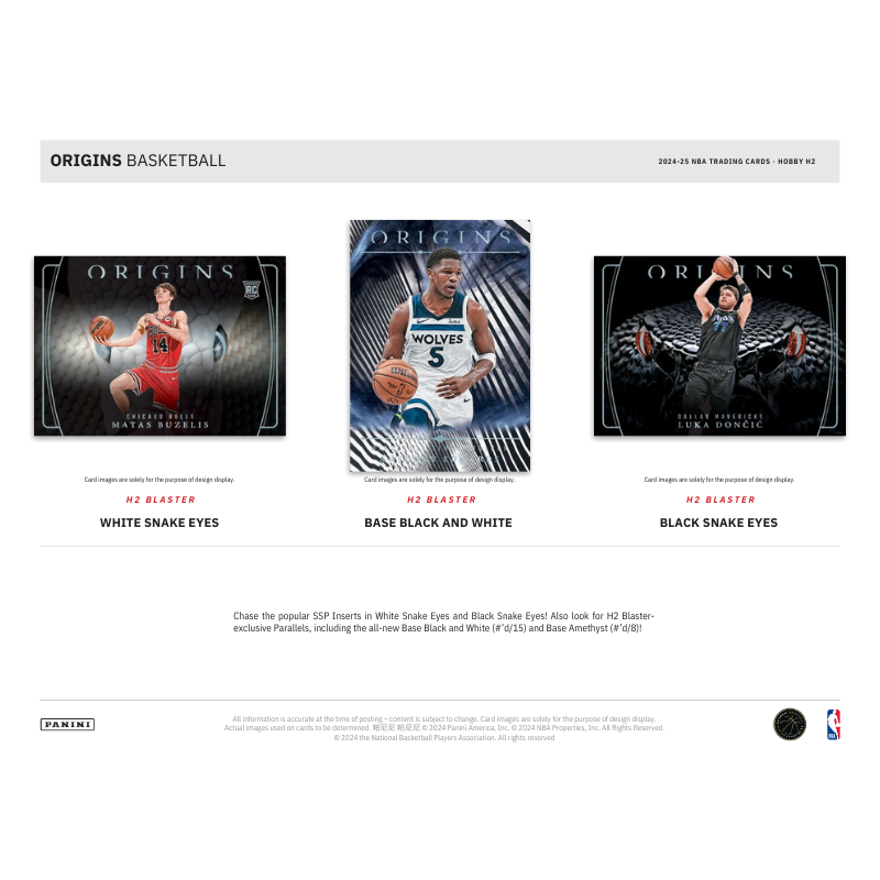 2024/25 Panini Origins Basketball H2 Hybrid 20 Box Case