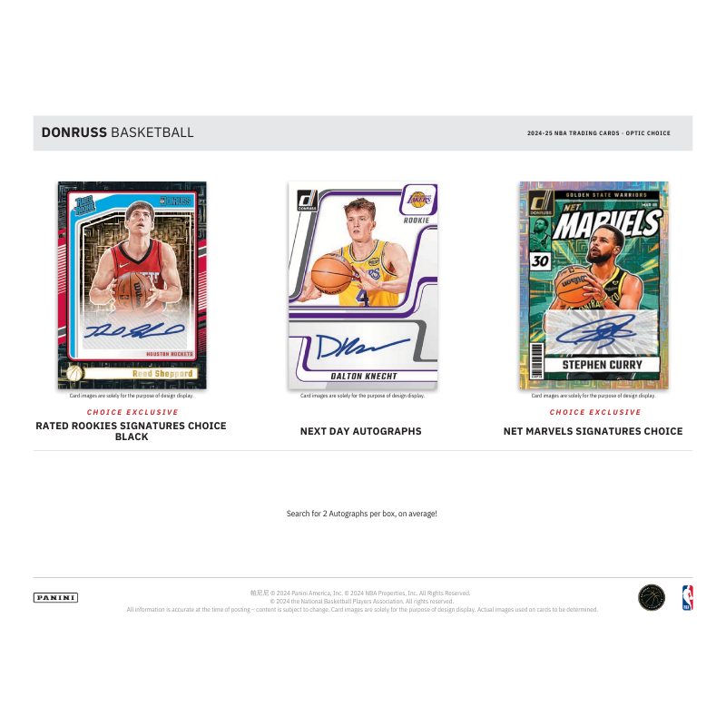 2024/25 Panini Donruss Basketball Choice 20 Box Case