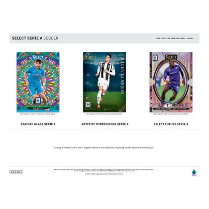 2024/25 Panini Select Serie A Soccer Hobby 12 Box Case