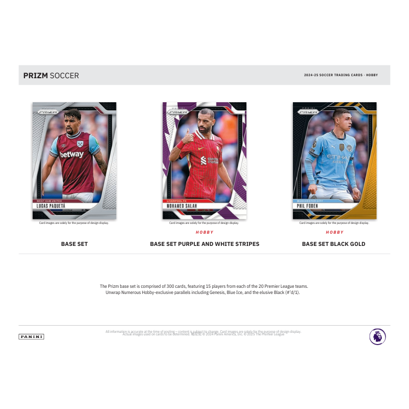 2024/25 Panini Prizm EPL Soccer Hobby 12 Box Case