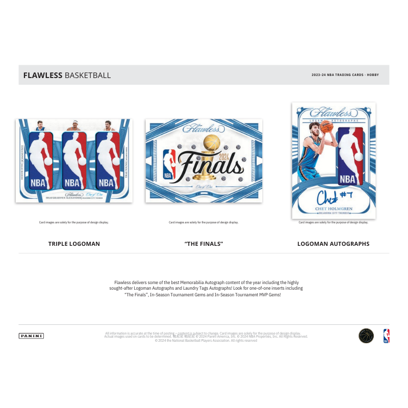 2023/24 Panini Flawless Basketball Hobby 2 Box Case