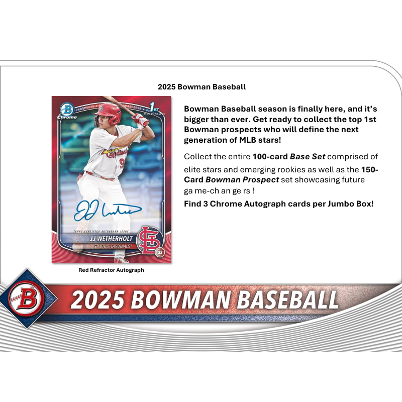 2025 Bowman Baseball Jumbo Box