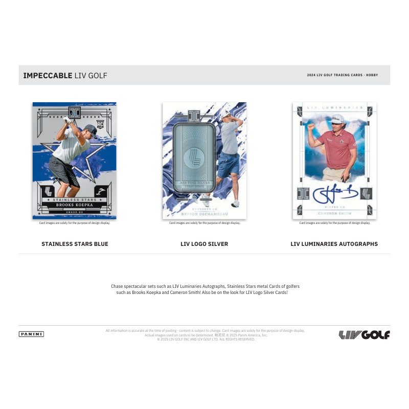 2024 Panini Impeccable LIV Golf Hobby Box