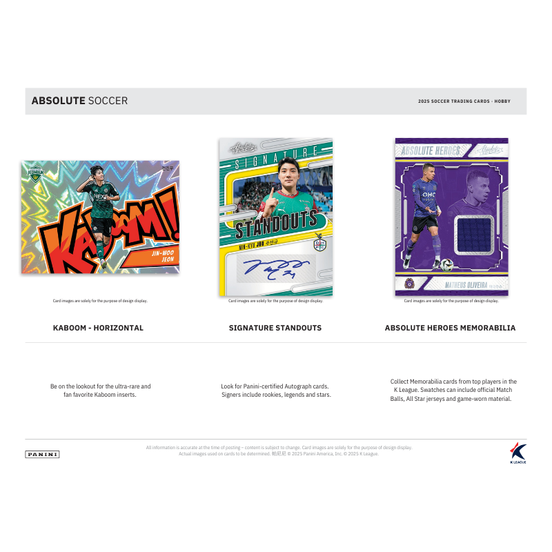 2025 Panini Absolute K League Soccer Hobby 12 Box Case