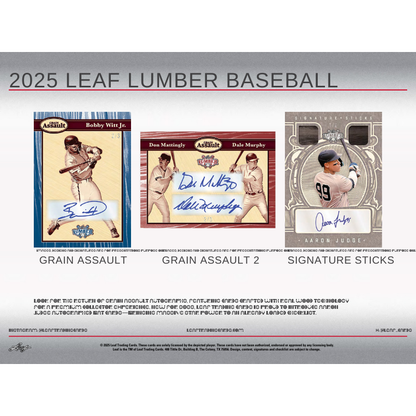 2025 Leaf Lumber Baseball Hobby Box