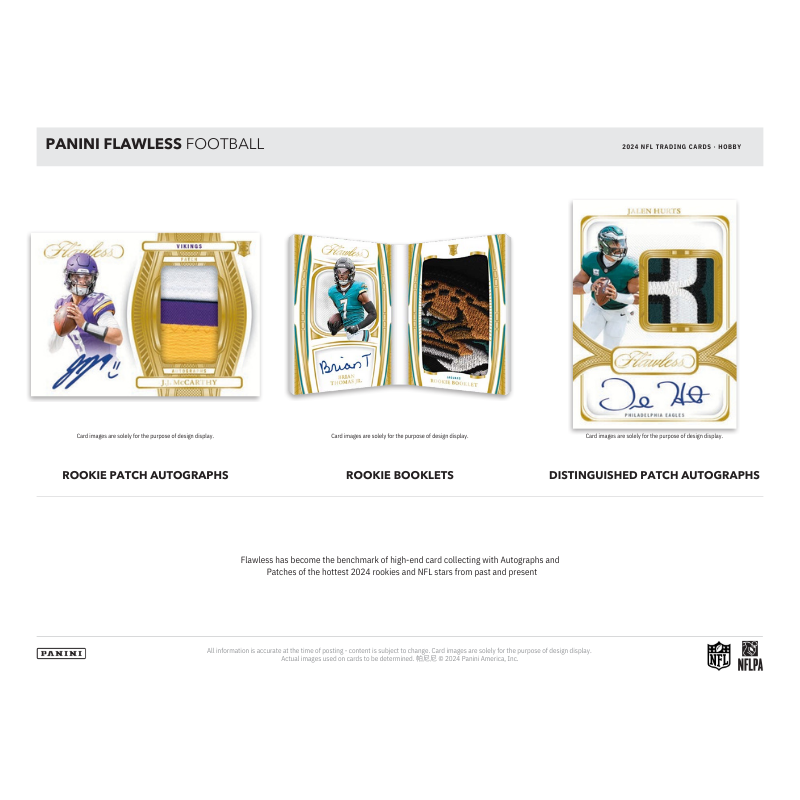 2024 Panini Flawless Football Hobby 2 Box Case