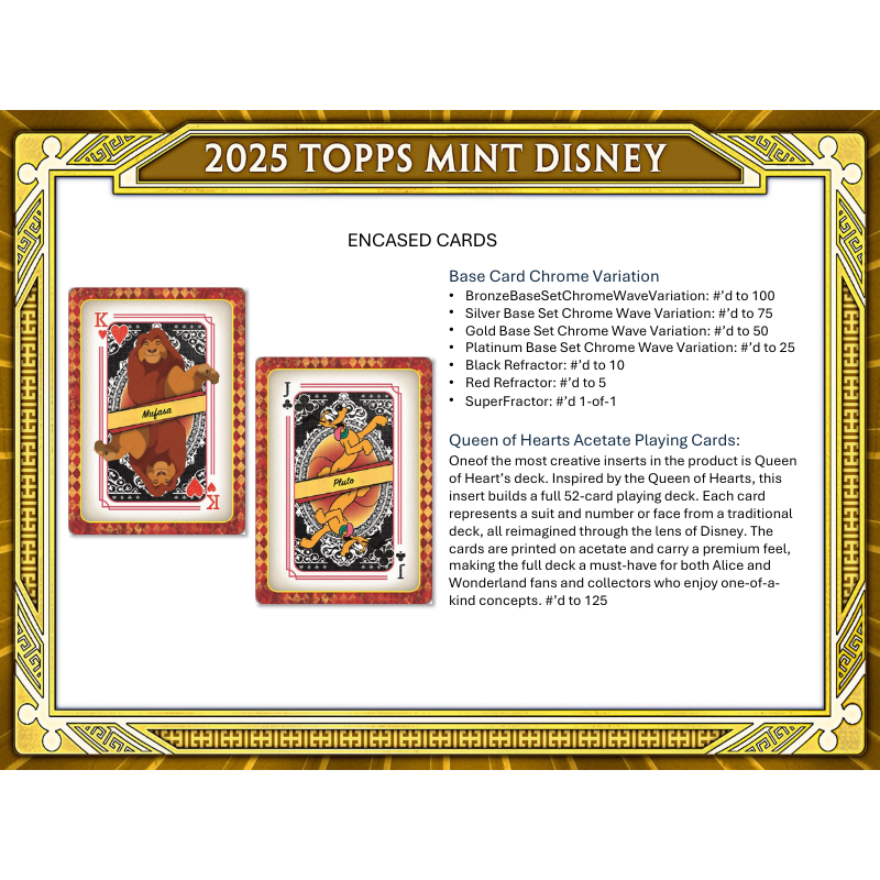 2025 Topps Disney Mint Hobby Box