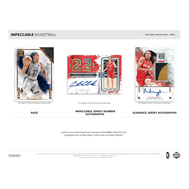 2025 Panini Impeccable WNBA Basketball Hobby Box