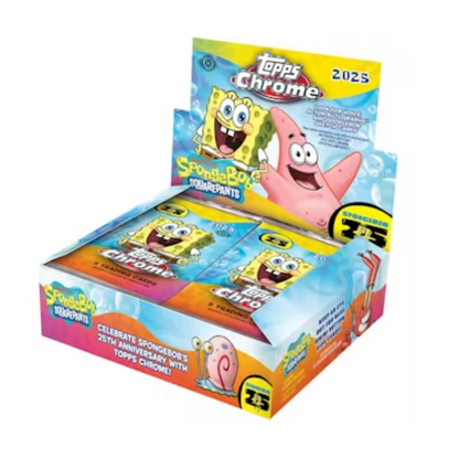2025 Topps Chrome Spongebob 25th Anniversary Hobby Box