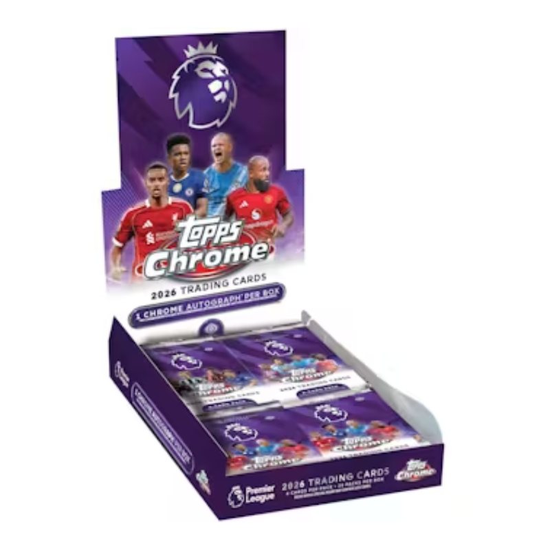 2026 Topps Chrome Premier League EPL Soccer Hobby Box