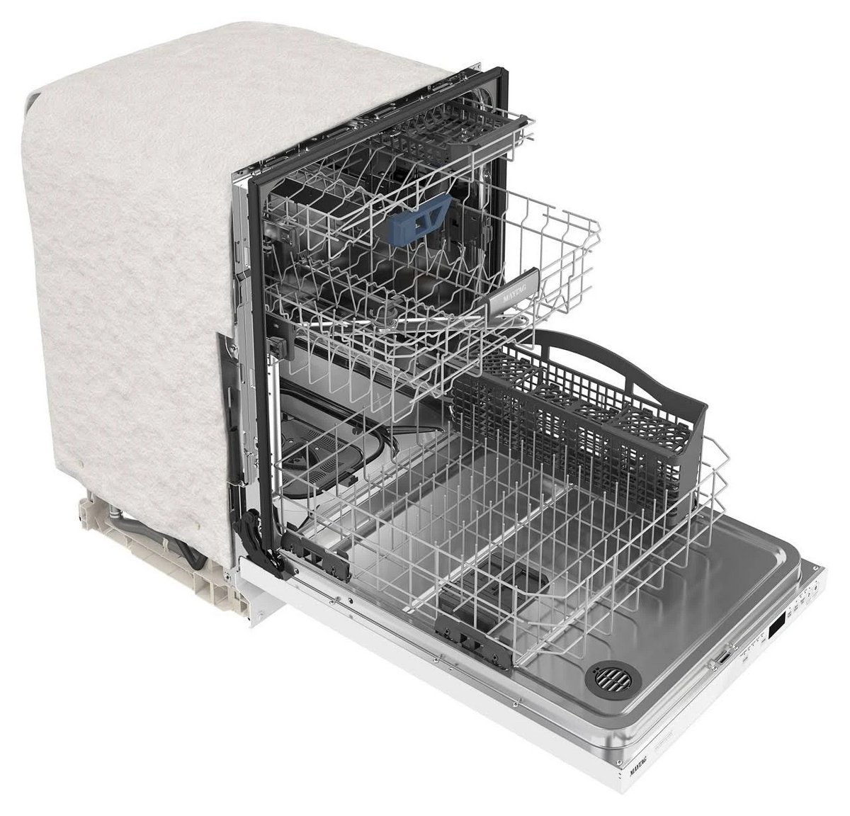 24” Top Control Dishwasher with Dual Power Filtration, PowerBlast® Cycle and 3rd Level Rack – 47 dBA