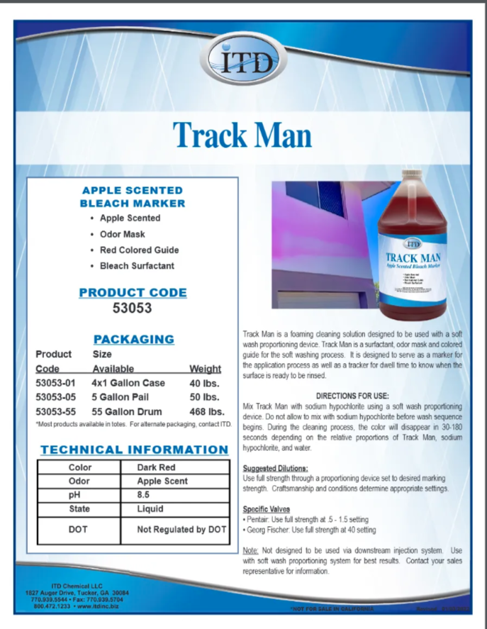 Track Man – Apple Scented Bleach Marker 53053 1G